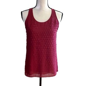 Club Monaco Dark Red Sleeveless Tank | Size XS